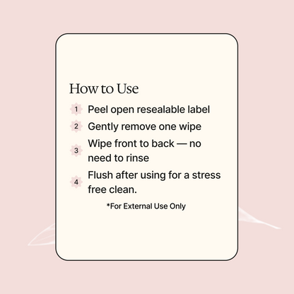 Girl Wipes - Flushable pH Balanced Wipes for Women