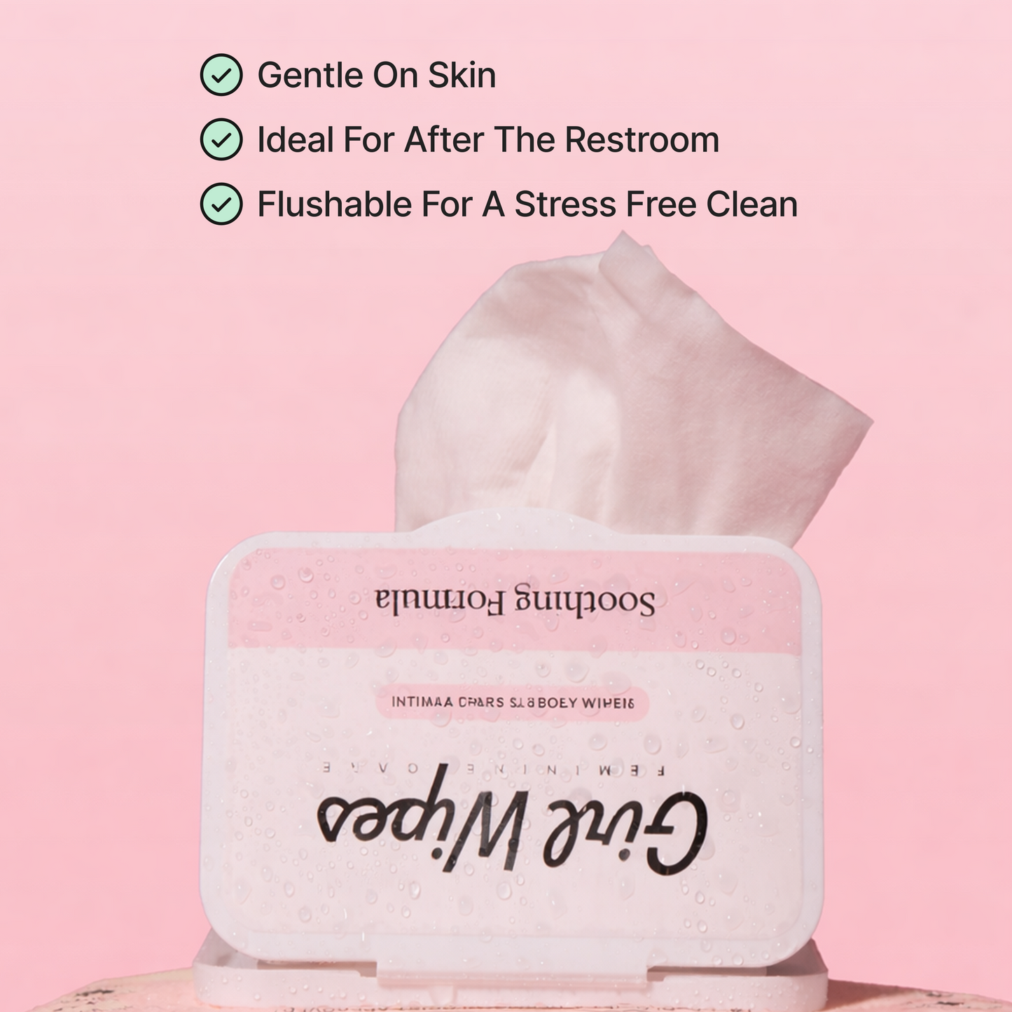 Girl Wipes - Flushable pH Balanced Wipes for Women