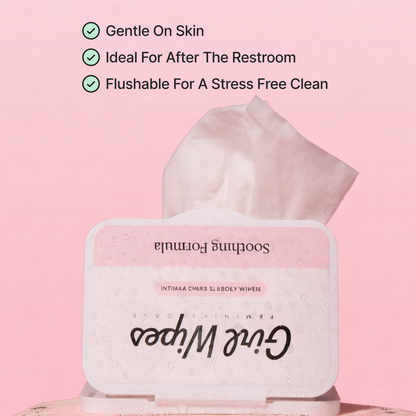Girl Wipes - Flushable pH Balanced Wipes for Women