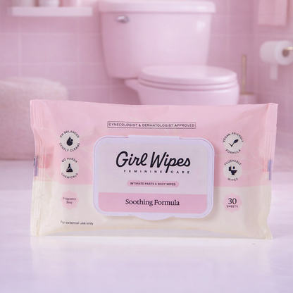 Girl Wipes - Flushable pH Balanced Wipes for Women